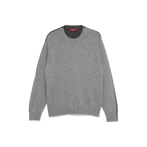 GUCCI FW24 Свитер Унисекс Серый Смешанный Цвет