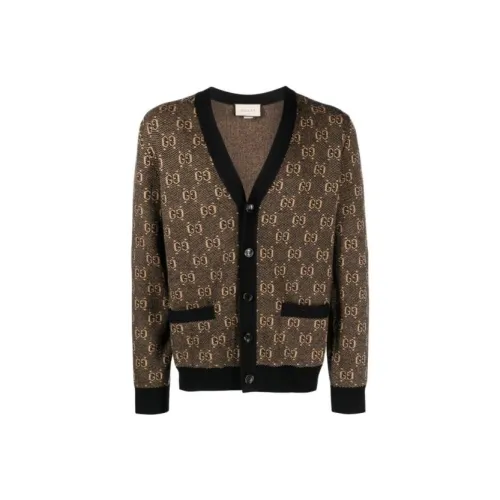 GUCCI Коричневый Мужской Трикотаж