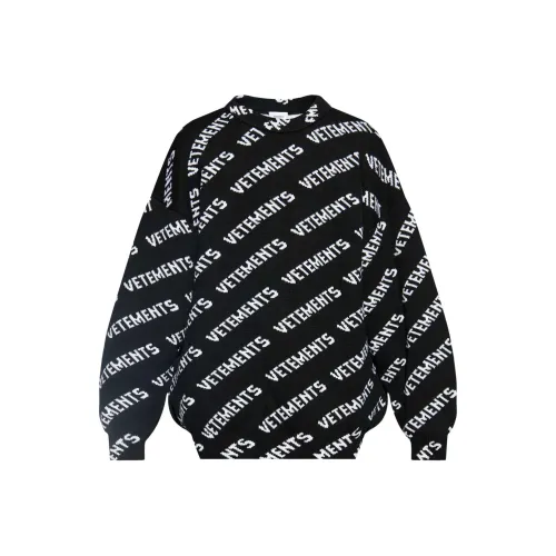 Vetements Черные Мужские Свитера