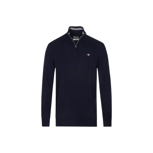 GANT Темно-синие мужские свитеры