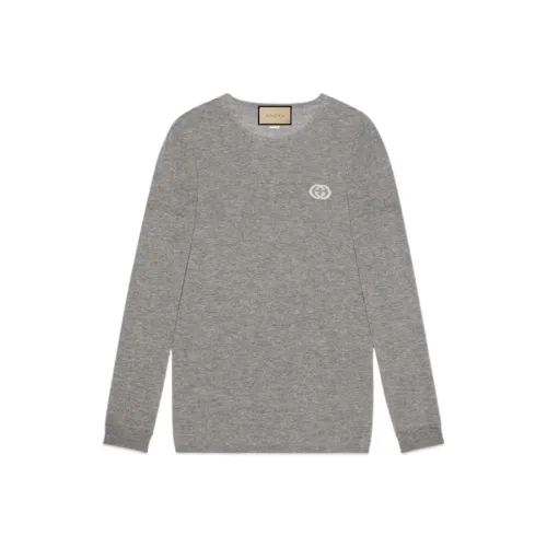 GUCCI SS24 Кашемировый свитер мужской серый