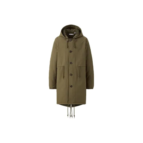 UNIQLO Умеренный Куртка Мужская Оливково-зеленая