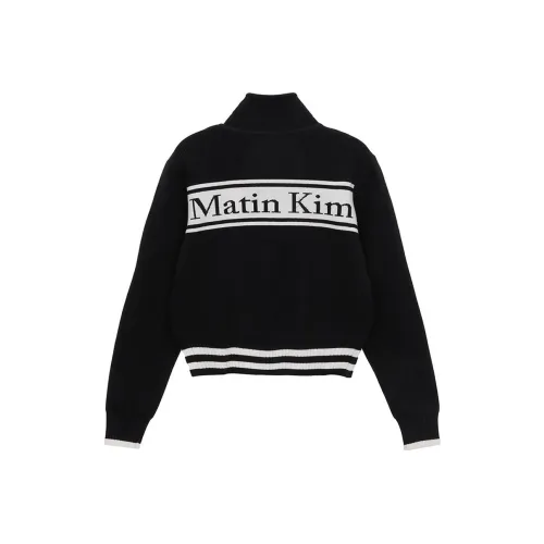 MATIN KIM Черный Унисекс Трикотаж