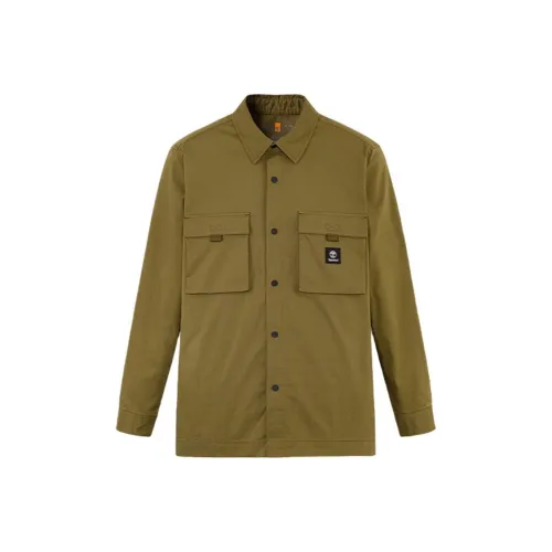 Timberland Рубашка Мужская Темно-оливково-зеленая