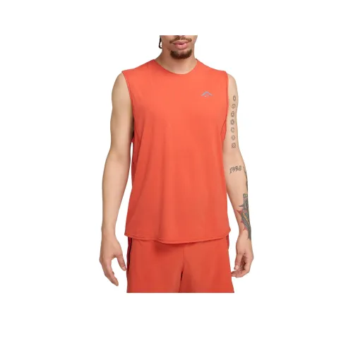Nike T-Shirt Мужской Винтаж Коралловый Хаки Черный