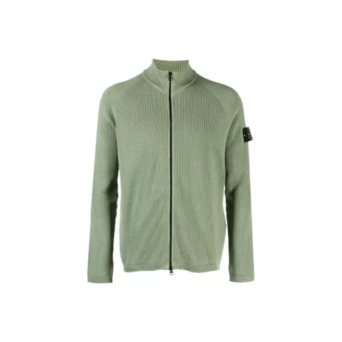 Stone Island Мужские Свитера Оливково-зеленого цвета