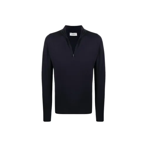 JOHN SMEDLEY Черные Мужские Свитера