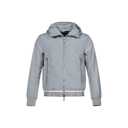 EMPORIO ARMANI Светло-серые мужские куртки