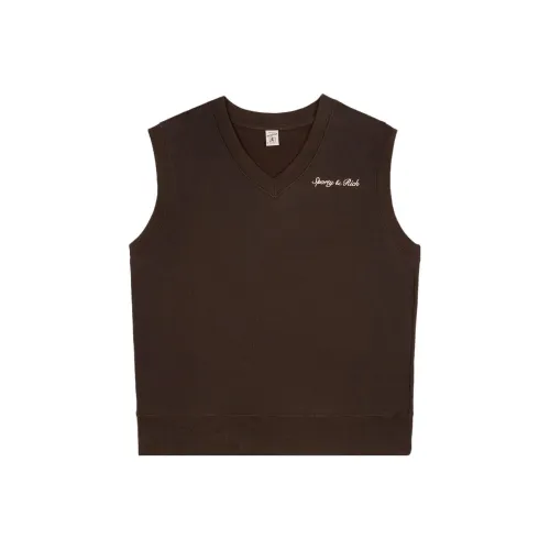 SPORTY RICH Майка Унисекс Коричневый