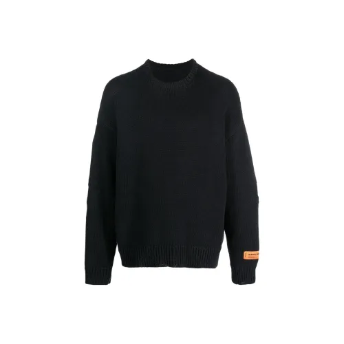 HERON PRESTON Мужские черные свитеры