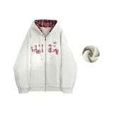 Кардиган верескового серого цвета с флисовой подкладкой