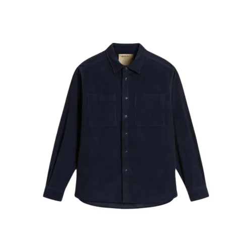 WOOLRICH FW24 Рубашка Мужская Melding Синий