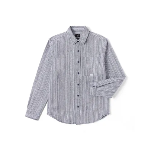 Рубашка Lee Co-branded модель FW24 Мужская Средняя Темно-Синяя