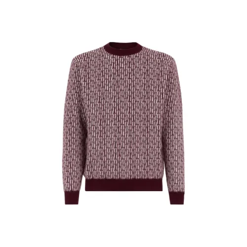 FENDI Red Men's Sweaters FENDI Красные Мужские Свитера
