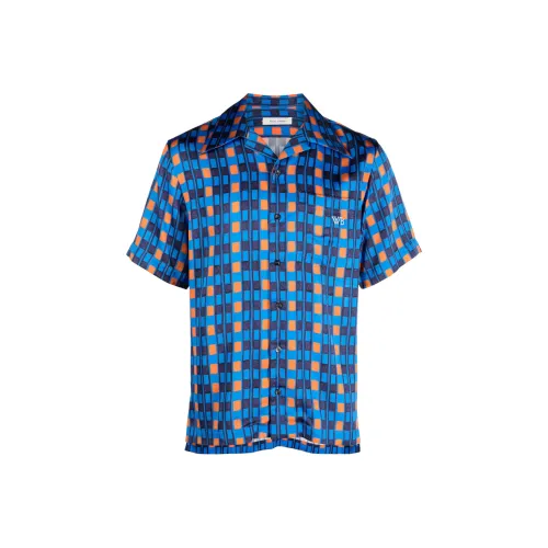 Wales Bonner Рубашка Мужская Королевский Синий