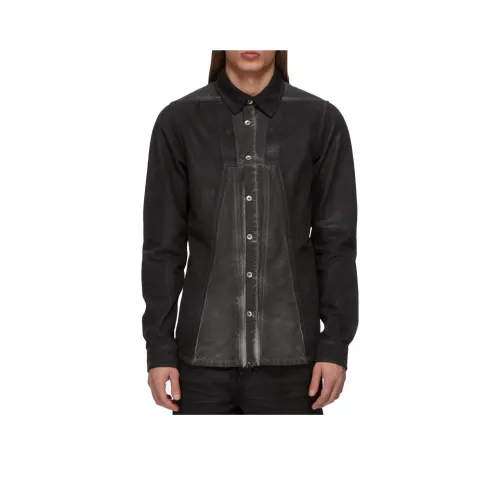 Rick Owens DRKSHDW FW24 Рубашка Мужская Камень Цвет