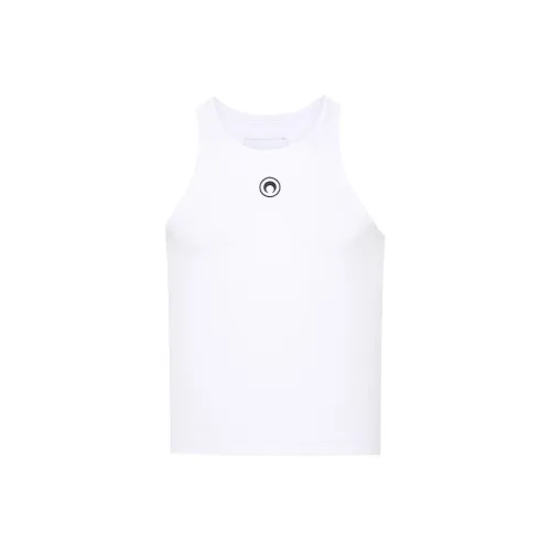 Marine Serre SS24 Майка Мужская Белая