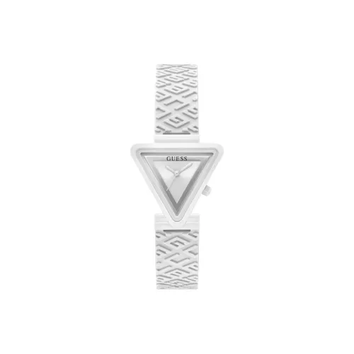 GUESS Women's Watch Кварцевый механизм силиконовый ремешок 34 мм серебристый циферблат