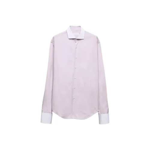 PRADA Light Purple Men's Shirts PRADA Светло-фиолетовые мужские рубашки