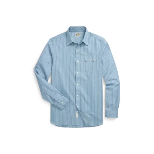 Double RL Рубашка Мужская Темно-синяя