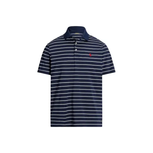 Polo Ralph Lauren Polo Мужской Темно-синий Синий Белый