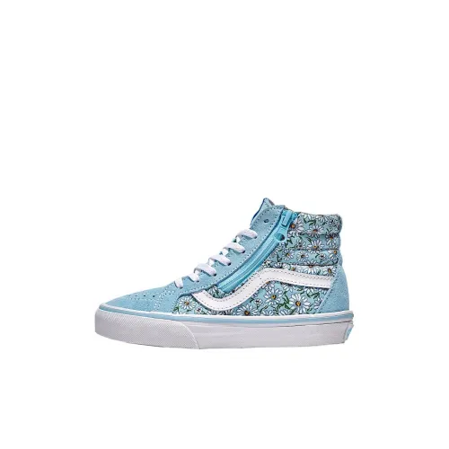 Vans SK8 HI MID Топ Kids Lifestyle Shoes Синий Белый Детский