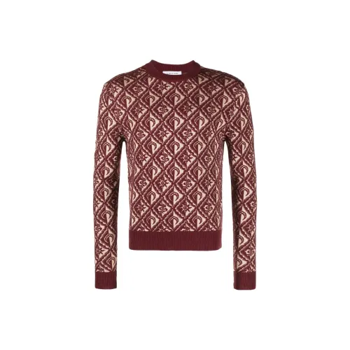 Marine Serre Red Men's Sweaters Марин Серр Красный Мужской Свитера