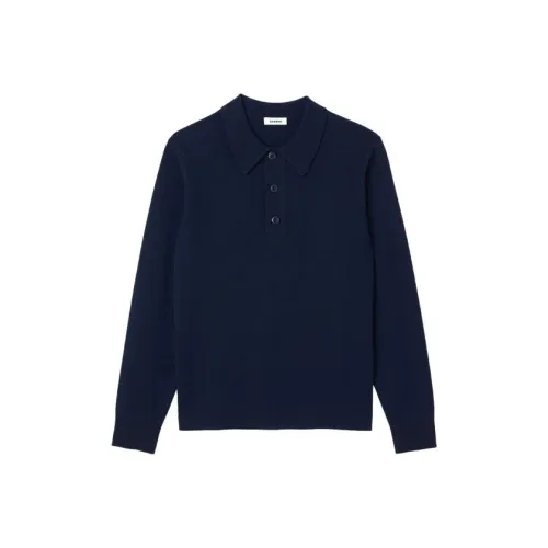 Sandro Кашемировый свитер мужской синий