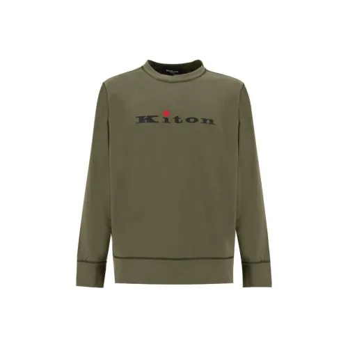 KITON Зеленые Мужские Свитера