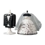 Пышная юбка, свадебное платье, светлая версия + бизнес-костюм [комбинация]