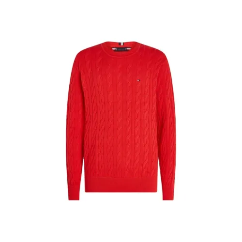 Tommy Hilfiger Red Men's Sweaters Томми Хилфигер Красный Мужской Свитера