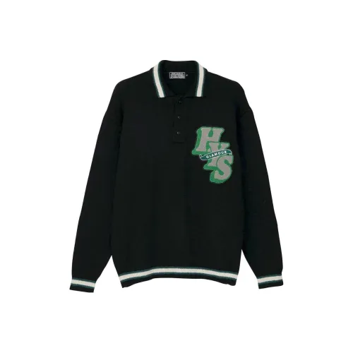 HYSTERIC GLAMOUR совместный бренд Черные мужские свитеры