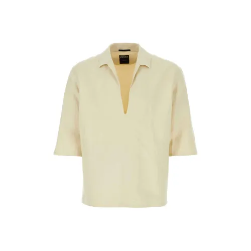 Ermenegildo Zegna Песочный Мужские Рубашки