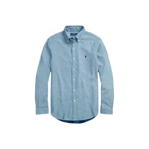 Polo Ralph Lauren Рубашка Мужская Светло-Синяя