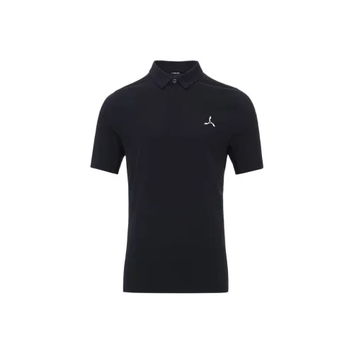 LI NING 1990 GOLF серия Поло Мужское Черное