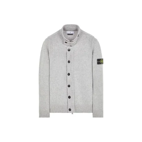 STONE ISLAND FW23 Свитер Осенний Зимний Унисекс Серый