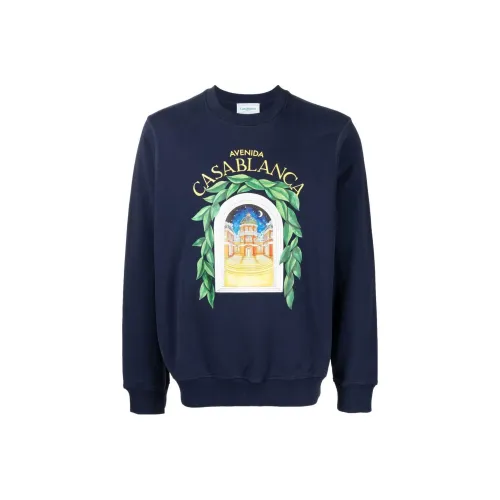 CASABLANCA Темно-синие мужские свитеры