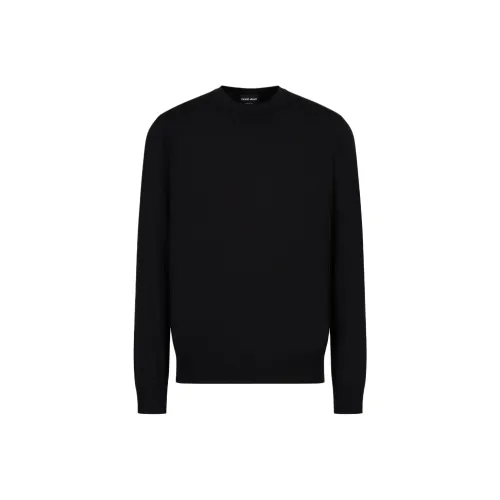 GIORGIO ARMANI Черные Мужские Свитера