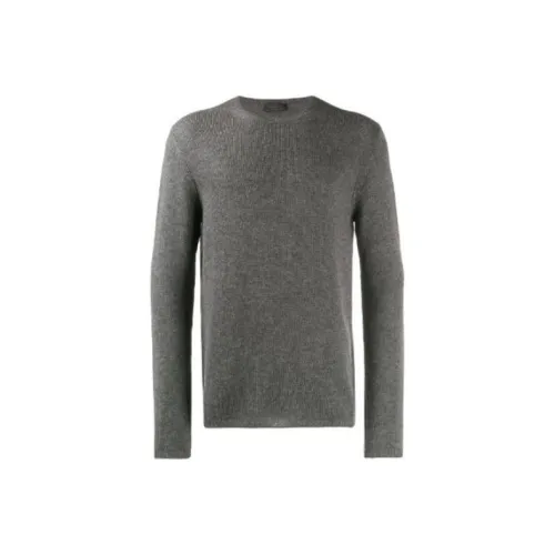 PRADA Gray Men's Cashmere Sweaters PRADA Серый Мужской Кашемировый Свитера