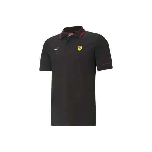 PUMA Scuderia Ferrari Поло Мужское Черное