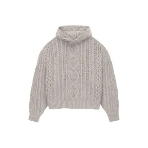 Fear Of God Essentials FW23 Cloud Series Свитер Мужской Дымчатый Cloud Серый Серебряный Cloud