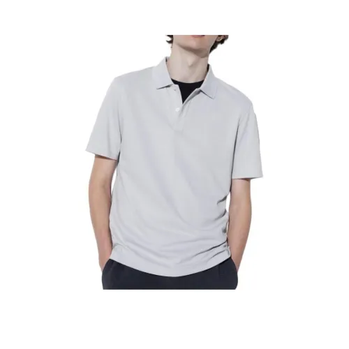 UNIQLO Поло Унисекс Light Серый