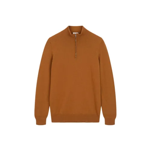 PRINGLE OF SCOTLAND SS24 Кашемир Свитер Мужской Коричневый