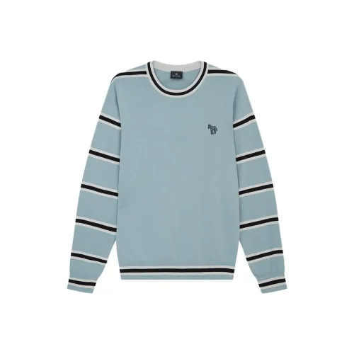 Paul Smith Paul Smith Zebra Logo Series Светло-серый синий Мужской Трикотаж