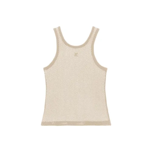 COURREGES SS24 AC Рыболовная сеть Майка Майка Мужской Песочный Песочный