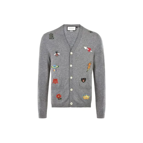 GUCCI Мужские Свитеры Серебряного Цвета