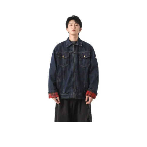 PANDA ADEVIL Джинсовая куртка унисекс синего цвета