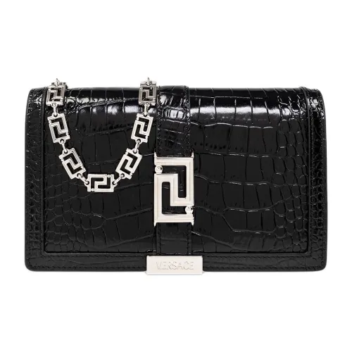 FANSIZHE Greca Goddess Коровья кожа с овечьей шкурой ручная сумка через плечо мини женская черная