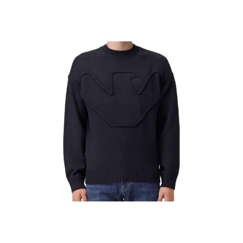 EMPORIO ARMANI Синие Мужские Свитера