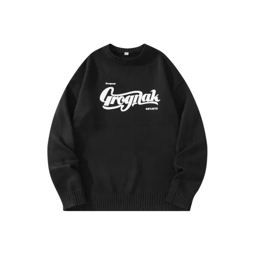 GROGNAK Свитер Унисекс Черный Белый